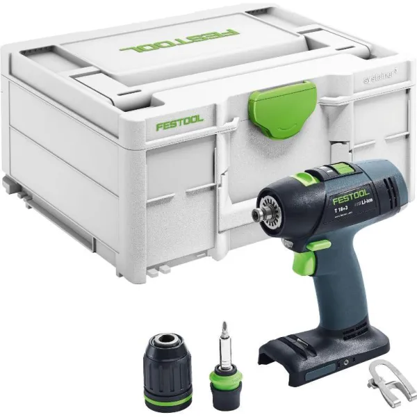 Festool Akku-Bohrschrauber T 18+3-Basic im Systainer3