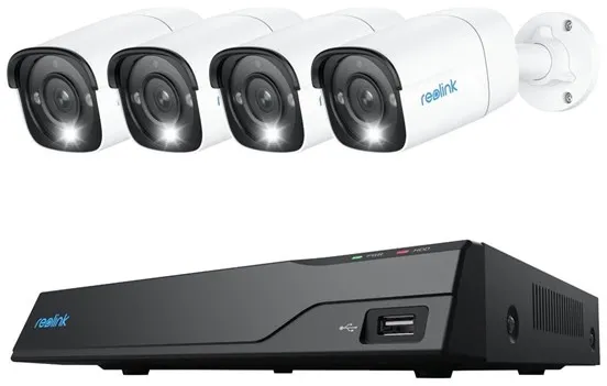 REOLINK NVS8-12MB4 - NVR + Kamera(s) - kabelgebunden (Ethernet 10Base-T/100Base-T) - AC-betriebenes PoE