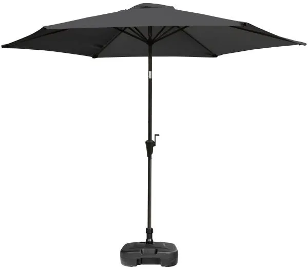 Sonnenschirm mit Neigung dunkelgrau 3m 3m