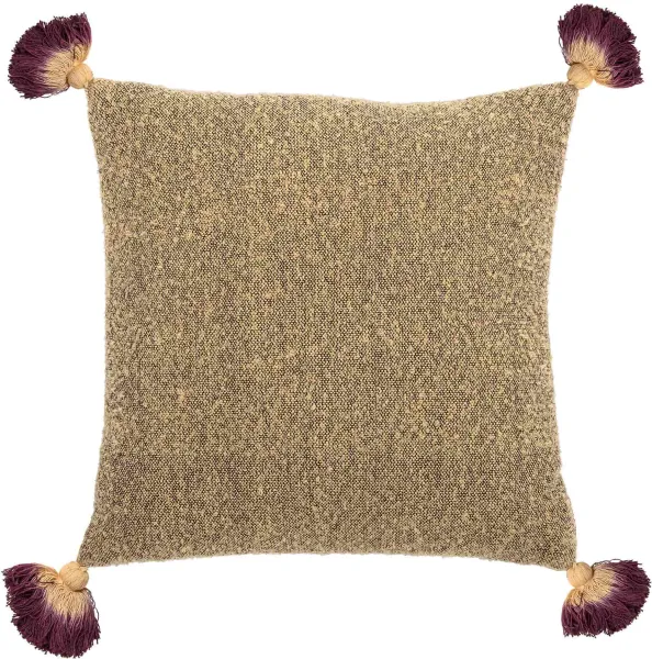 BLOOMINGVILLE Kissen - gelb Acryl/Baumwolle, quadratisch (45x45)