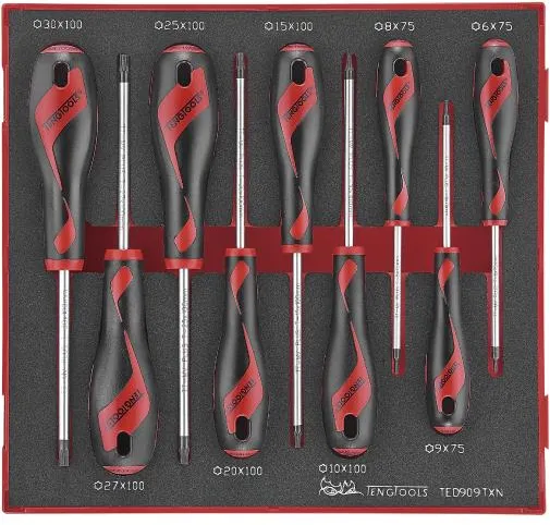 Teng Tools Torx-Schraubendreher-Set TED906TXN mit 9 Teilen