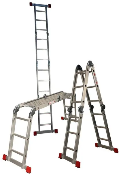 Jumbo HOBBY Universalleiter 4x3 Stufen mit Plattform